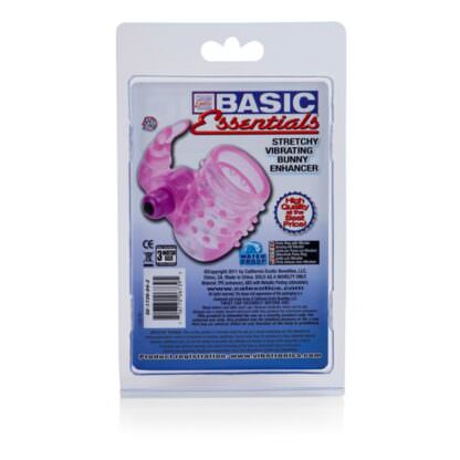 CalExotics Bunny Enhancer Vibrating Support System Ring Packaging Back