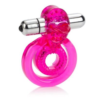 CalExotics Dual Clit Flicker Vibrating Penis Ring