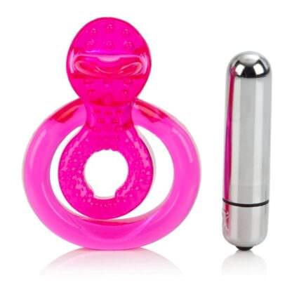 CalExotics Dual Clit Flicker Vibrating Penis Ring Vibrator Removed