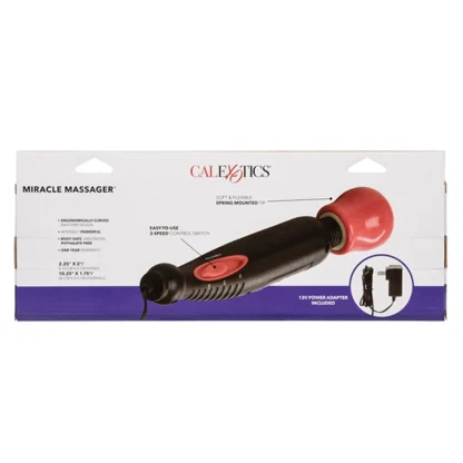 CalExotics Miracle Massager Wand Vibrator Packaging Back