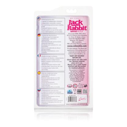 CalExotics My First Jack Rabbit Vibrator Packaging Back