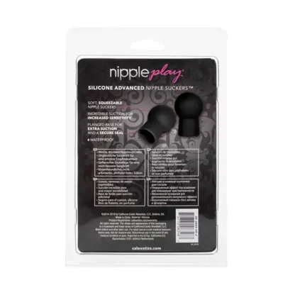 CalExotics Nipple Play Silicone Advanced Nipple Suckers Packaging Back