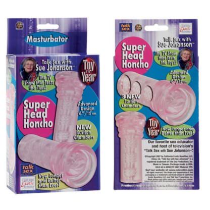 CalExotics Sue Johnson Super Head Honcho Masturbator Packaging