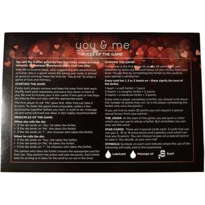 Creative Conceptions You & Me A Game Of Love And Intimacy Sex Game For Couples Directions