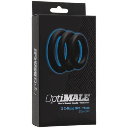 Doc Johnson Optimale 3 C-Ring Set Thick Packaging