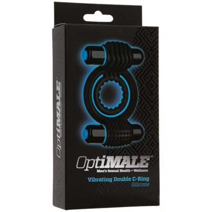 Doc Johnson Optimale Double C-Ring Vibrating Penis Ring Packaging