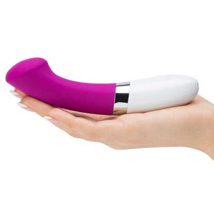 Lelo Gigi 2 G-spot Vibrator Being Held In Palm Of Hand