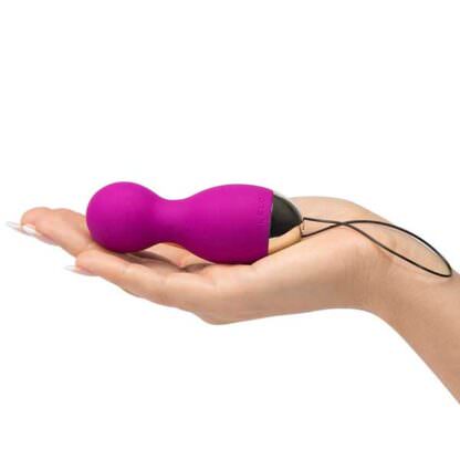 Lelo Hula Beads Bullet Vibrator Being Held In Palm Of Hand