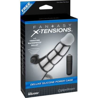 Pipedream Fantasy X-tensions Deluxe Silicone Power Cage Packaging