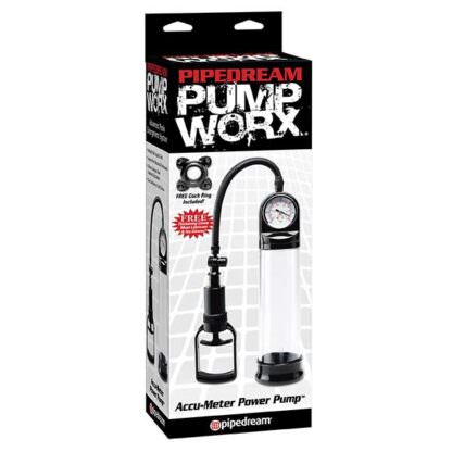 Pipedream Pump Worx Accu-Meter Penis Pump Packaging