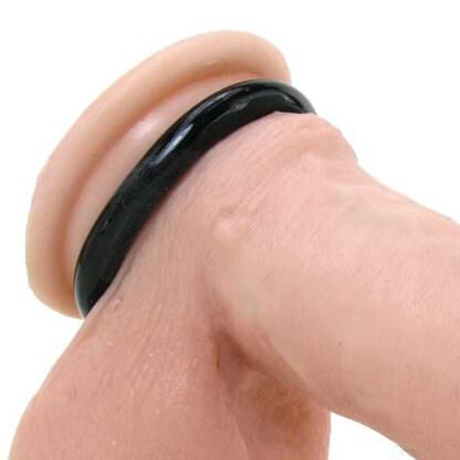 Tantus Super Soft Erection Enhancer Cock Ring Demonstrated On Dildo