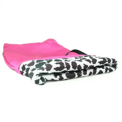 Sugar and Spice Boutique The Sugar Sak Sex Toy Storage Bag Showing Internal Leopard Print