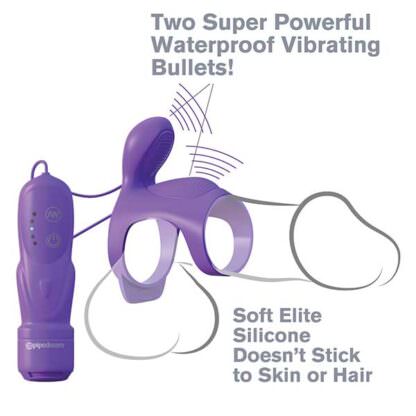 Pipedream Products Fantasy C-Ringz Ultimate Couples Cage Demonstration Illustration