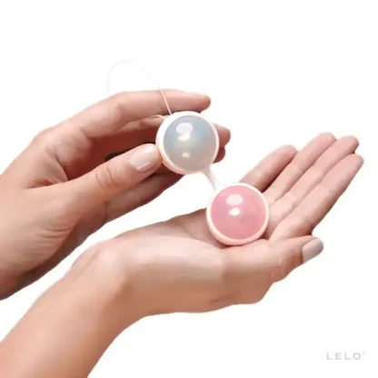 Lelo Beads Mini Ben Wa Balls Held In Hand