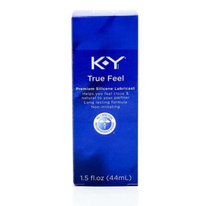 K-Y True Feel Silicone Personal Lubricant Packaging Front