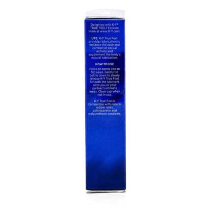 K-Y True Feel Silicone Personal Lubricant Packaging Side 1