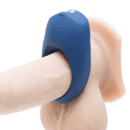 We-Vibe Pivot Vibrating Cock Ring Demonstrated On Dildo