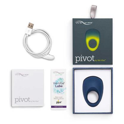 We-Vibe Pivot Vibrating Cock Ring Package Contents