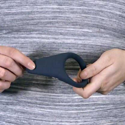 We-Vibe Verge Vibrating Cock Ring Being Held In Hands