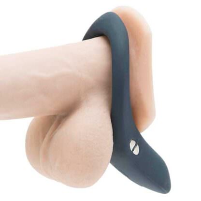 We-Vibe Verge Vibrating Cock Ring Demonstrated On Dildo 1