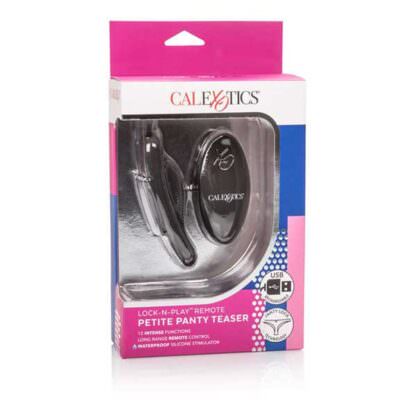 CalExotics Lock-N-Play Remote Petite Panty Teaser Vibrator Packaging Front