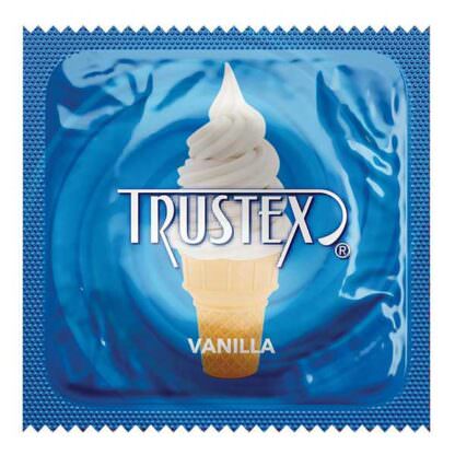 Trustex Flavored Latex Oral Sex Condoms Vanilla 3-Pack