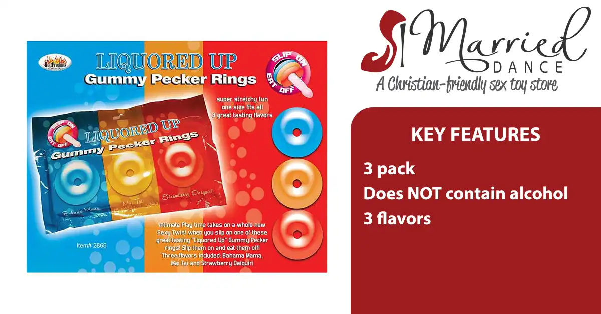 Gummy Edible Candy Pecker Rings - Christian sex toy store