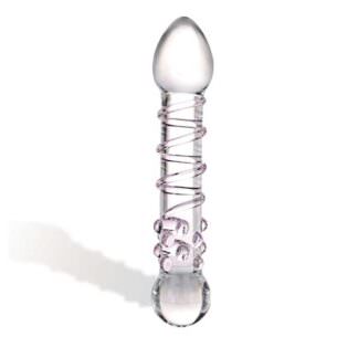 Glas Toy Spiral Staircase Full Tip Glass Dildo