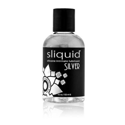 Sliquid Naturals Silver Silicone-Based Personal Lubricant 4 fl oz