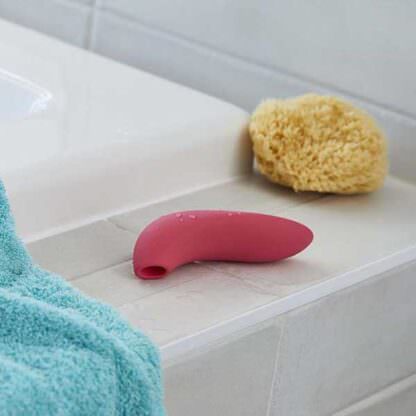 We-Vibe Melt Clitoral Stimulator Next to Bathtub