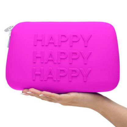 Happy Rabbit Happy Silicone Sex Toy Storage Bag Held In Hand