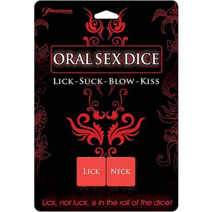 Oral Sex Dice Packaging