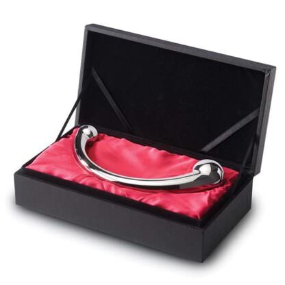 Shots Toys Njoy Stainless Steel Pure Wand Dildo Packaging