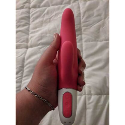 Satisfyer Mr. Rabbit Vibrator Held In Palm Of Hand