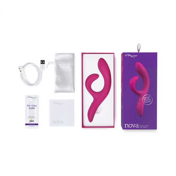 We-Vibe Nova 2 Rabbit Vibrator Package Contents