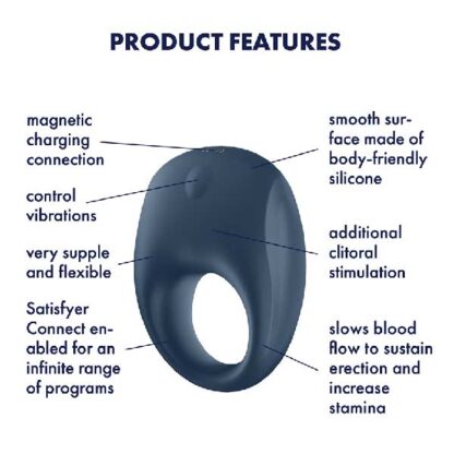Satisfyer Strong One Vibrating Cock Ring Features
