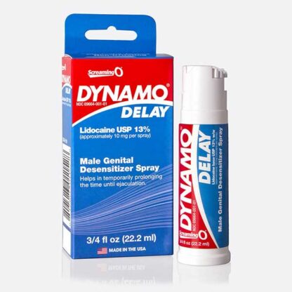 Screaming O Dynamo Delay Spray Packaging