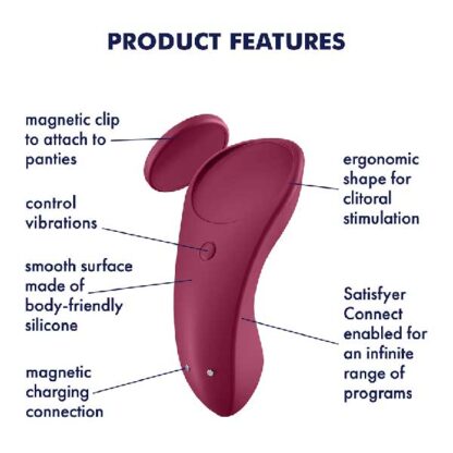 Satisfyer Sexy Secret Vibrating Panties Features