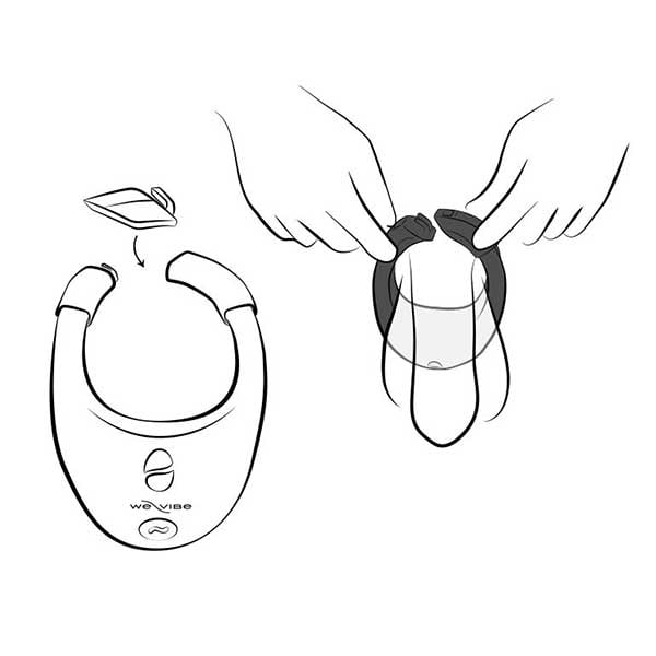 We-Vibe Bond Wearable Vibrating Ring Being Used Illustration