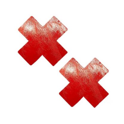 Neva Nude Vixen Red Wet Vinyl Nipztix X Factor Nipple Cover Pasties