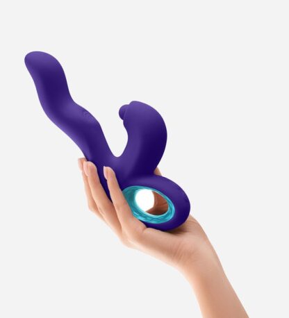 FemmeFunn Klio Thumping Rabbit Vibrator Held In Hand