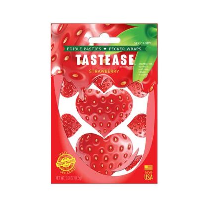 Tastease Edible Pasties and Pecker Wraps Sex Candy Strawberry