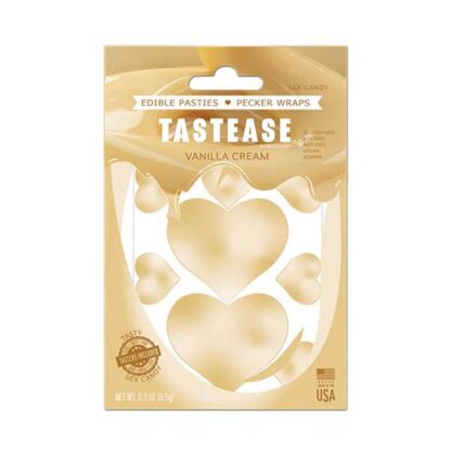 Tastease Edible Pasties and Pecker Wraps Sex Candy Vanilla Cream