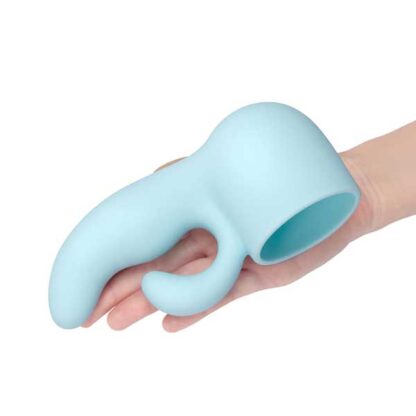 Le Wand Dual Original Silicone Attachment Held In Hand