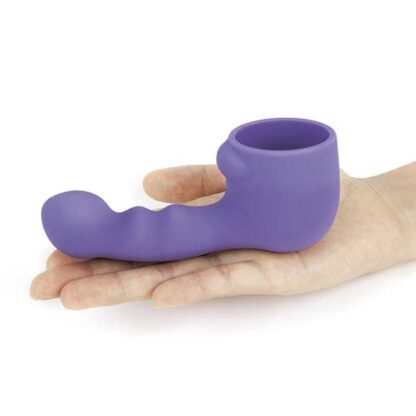 Le Wand Petite Ripple Attachment On Hand