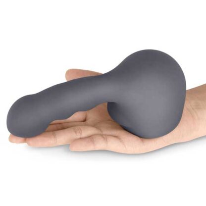 Le Wand Ripple Silicone Attachment On Hand