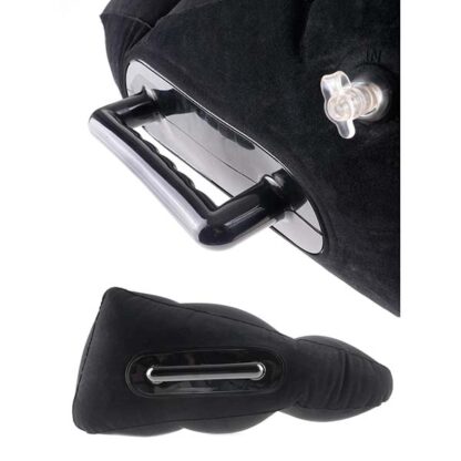 Pipedream Fetish Fantasy Inflatable Position Master Wedge Sex Pillow Handles Closeup