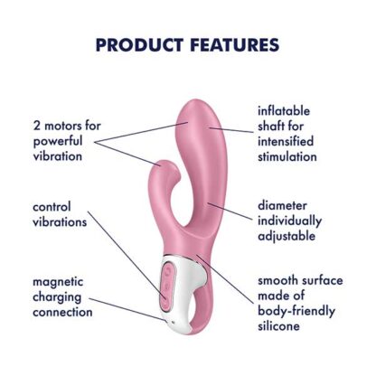 Satisfyer Air Pump Bunny 2 Vibrator Product Features
