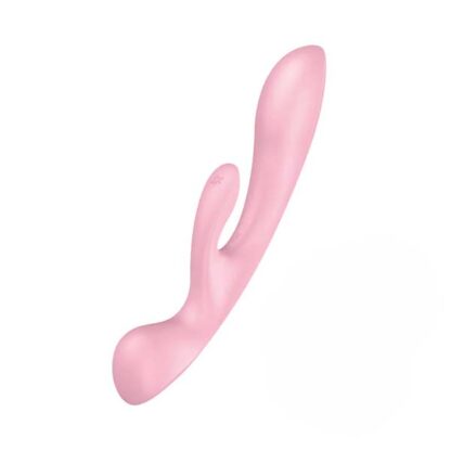Satisfyer Triple Oh Rabbit Vibrator Angled View