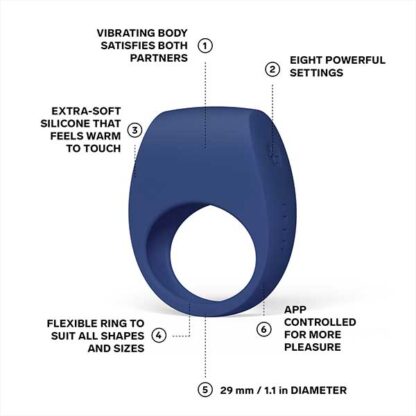 Lelo Tor 3 Vibrating Penis Ring Features